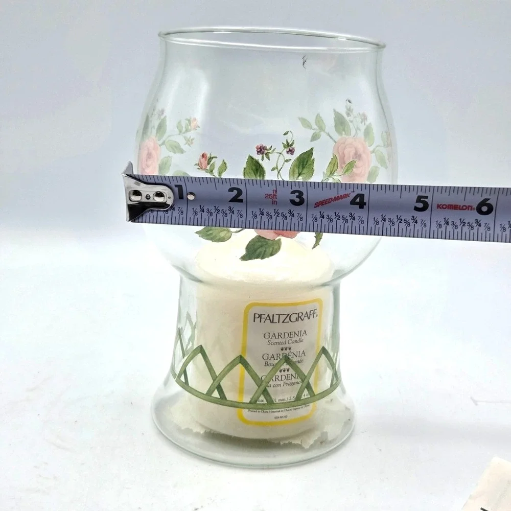Pfaltzgraff Perennials  Floating Pillar Candle Lamp Gardenia NEW in Box‎